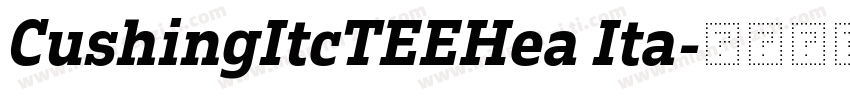 CushingItcTEEHea Ita字体转换